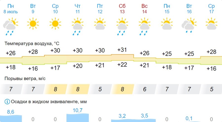 Прогноз синоптиков обещает жару 38 градусов в некоторых районах Беларуси. А что в Бресте?