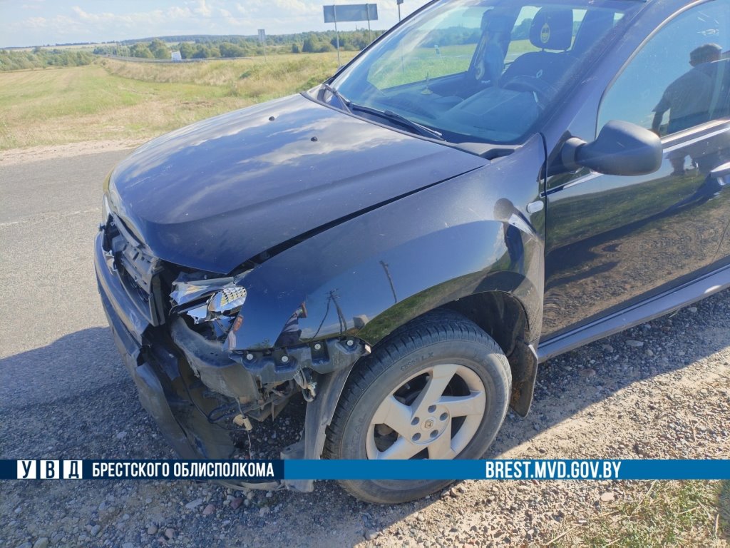 В Каменецком районе перевернулся автомобиль - рассказываем подробности